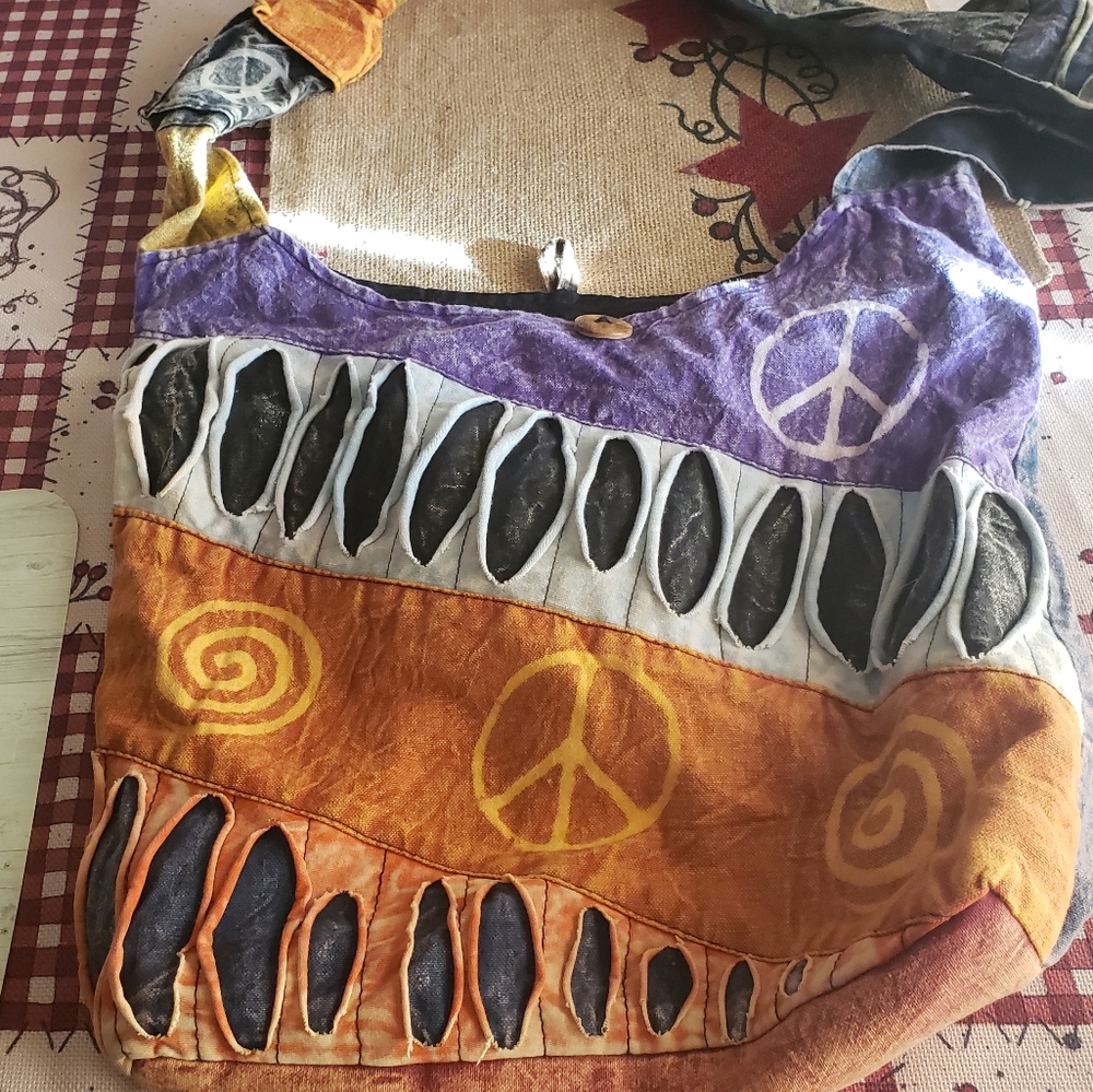 Peace sign bag
